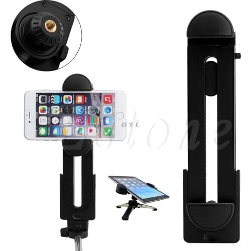 Universal Tripod Mount Holder Bracket 1/4" Thread Adapter For 3~13" Tablet iPad