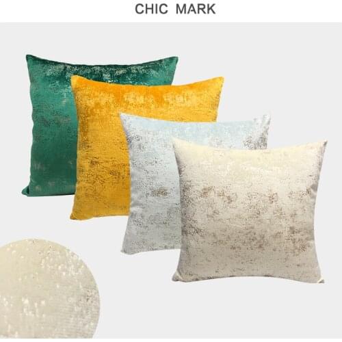 High Quality Bronzing Flannel Throw Pillowcase Abstract Home Decor Living room Cushion Cover for Sofa Car office Pillows 45x45cm
