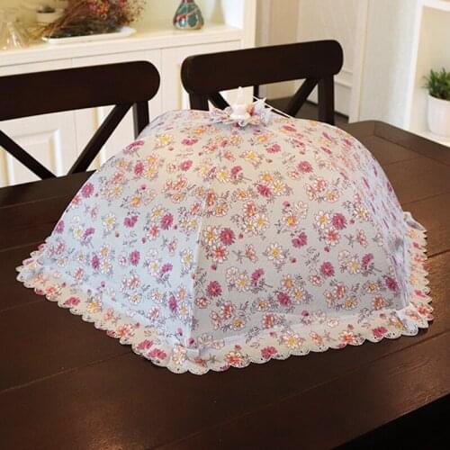 NEWYEARNEW 1Piece 6styles Foldable Table Food Cover Umbrella Anti Fly Mosquito Kitchen Cooking Tools Meal Wedding Gifts