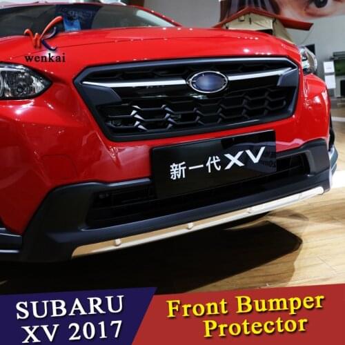 WK Car For SUBARU XV GT3 GT7 2017 2018 304 Stainless Steel Front Bumper Skid Protector Guard Plate Cover Trims 1pcs Car Styling