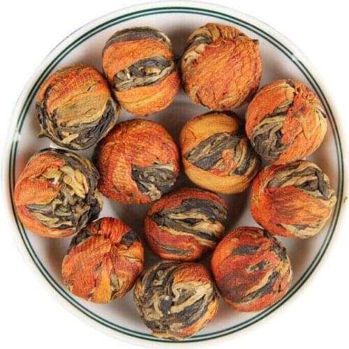 2021 Dianhong Lily Dragon Pearl Dian Hong Handmade Kungfu Honey Incense Black Chinese Tea