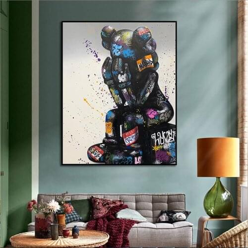 Diamond Painting Pop Street Art Graffiti Thinking Diamond Embroidery Wall Picture For Living Room Decoration Home Decor