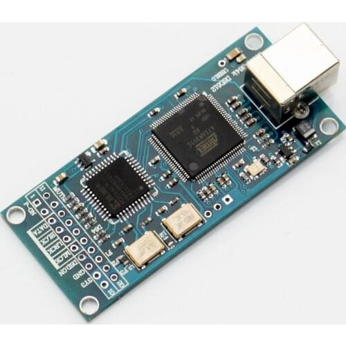 ATSAM3U1C XC2C64A Combo384 USB to I2S Digital Interface Refer to Amanero USB IIS Support DSD512 32bit 384K I2S Output for Audio