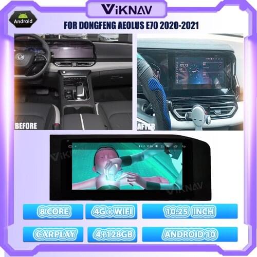 10.25 Inch Android System Car Radio For Dongfeng Aeolus E70 2020-2021 GPS Navigation Multimedia Player Head Unit 2 din