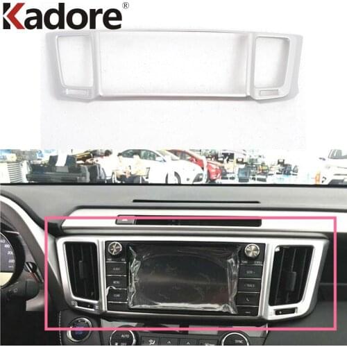 For Toyota RAV4 RAV 4 2016 2017 ABS Matte Air Conditioner Middle Central Outlet Air Vent Cover Trim Interior Accessories