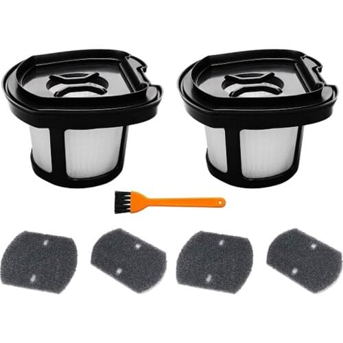 Filter for Bissell Pet Hair Eraser Hand Vacuum 2284W 2390 2389 2390A,Replace Parts 1614212 1614203 1614204,(Pack 2+4+1)