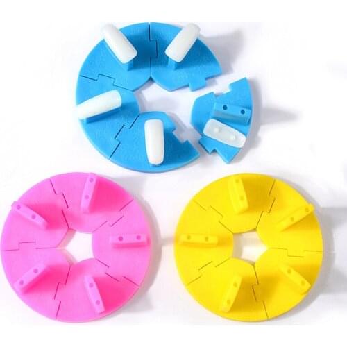 ICYCHEER Plastic Nail Art Display Seat Detachable Lotus Training Frame DIY Tips Practice