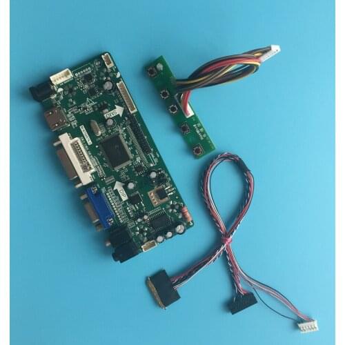 M.NT68676 VGA LVDS LED DVI audio HDMI LCD controller board card panel for LP133WH2(TL)(B3) 40pin 1366*768 DIY KIT cable 13.3"