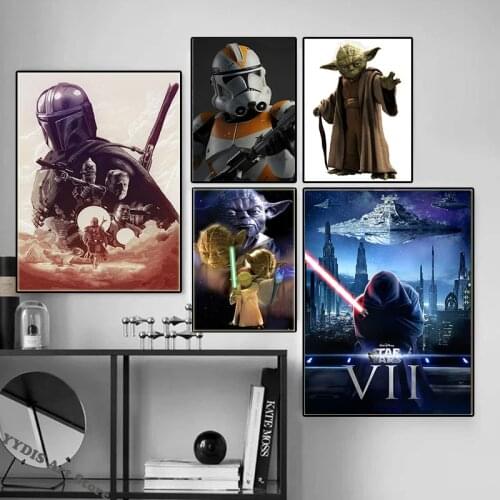 Disney Diamond Painting Star Wars Anime Cross Stitch Kits Darth Vader Master Yoda Embroidery Diamond Mosaic Home Decoration
