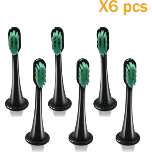 6PCS Replacement brush Heads for SOOCAS X3 X1 X5 Electric Toothbrush Head for Xiaomi Mijia SOOCARE X1 X3 sonic