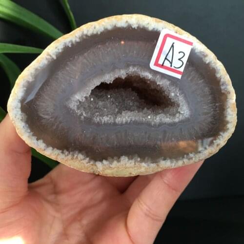 Natural Agate Geode Slice Quartz Crystal Cluster Minerals Reiki Healing Home Decoration