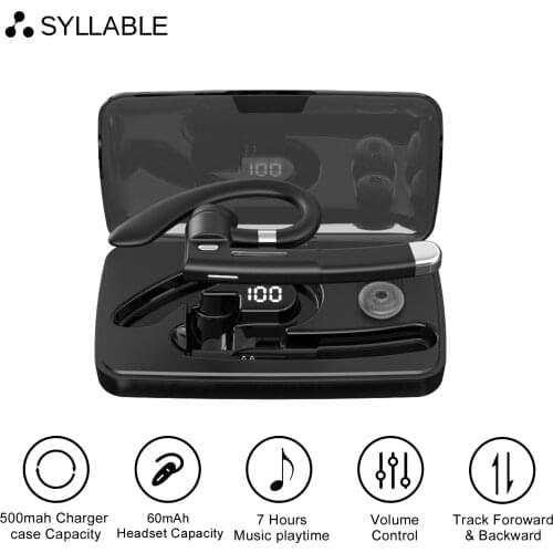 SYLLABLE YYK-520 bluetooth V5.0 bass earphones wireless headset 5 hours Stereo Sports SYLLABLE YYK-520 noise reduction headphone
