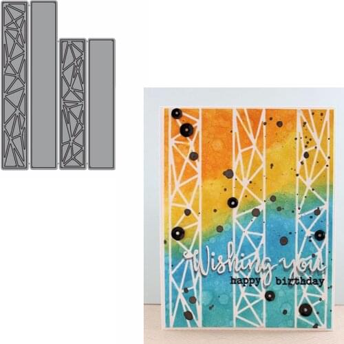 Rectangle Cullet Pattern Decoration On Card Die Cuts For Cards Making dies scrapbooking metal cutting dies new 2019