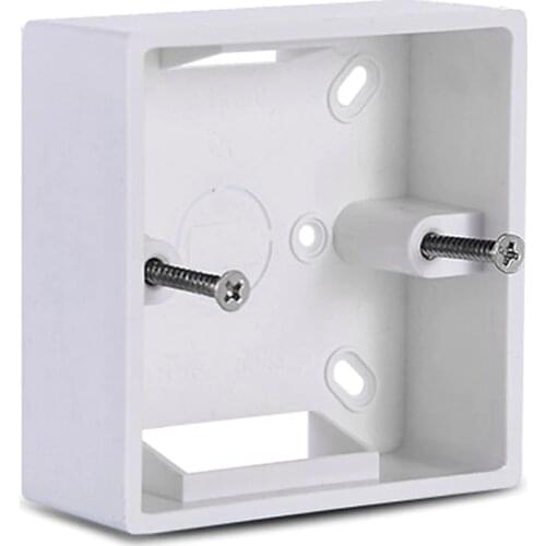 86X86 PVC Thickening Junction Box Wall Mount Cassette For Switch Socket Base Switch Bottom Box Electrical Box Accessories