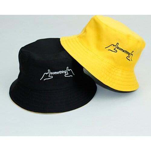 Fisherman Hat Double-sided Embroidery Spring And Summer Trend Hat Fashion Sun Hat Literary Men And Women Leisure Basin Hat