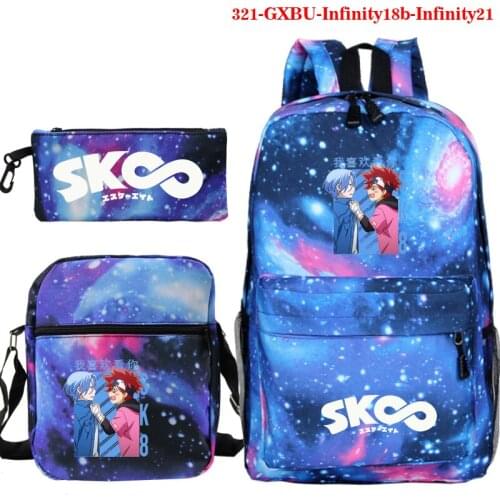 SK8 the Infinity Backpack School Backpacks Knapsack Casual Bag School Bags for Teenage Girls Boys 3 PCS/set Backpacks