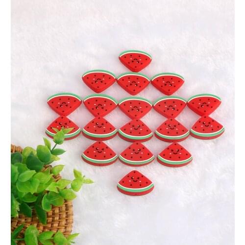Kovict 50/100/200pc/lot Mini Watermelon Silicone Beads Baby Dummy Cartoon Pacifier Toy Accessories