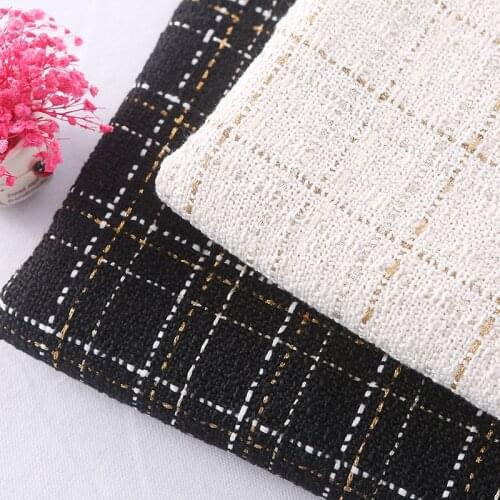 100X145cm Spring Summer Tweed Fabric With Lurex DIY Sewing Womens Cloth Dress Coat Bags Hats Tela Patchwork Materials Vestidos