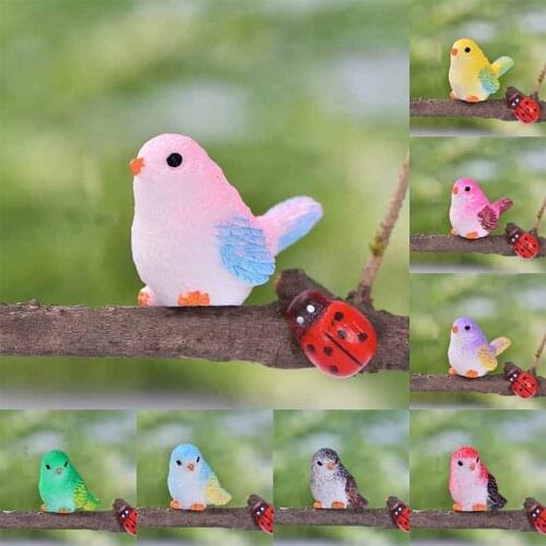 Moss Micro-landscape Bird Ornaments Fleshy Accessories Cartoon Resin Crafts Ornament Gardening Plant Animal Crafts Home Decor