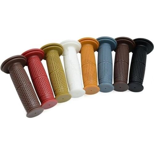 Universal Motorcycle Retro Bottle Handlebar 7/8" 22mm Rubber Hand Grip Dirt bike Street bike For Honda Yamaha Suzuki Kawasaki