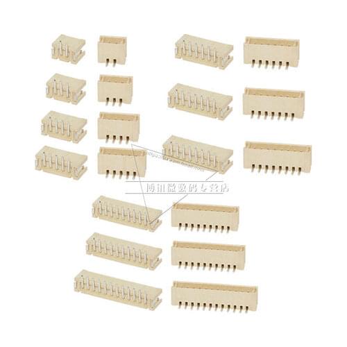 Vertical SMD ZH1.5 female socket Vertical SMD socket 1.5mm pitch connector 2/3/4/5/6/7/8/9/10/11/12Pin