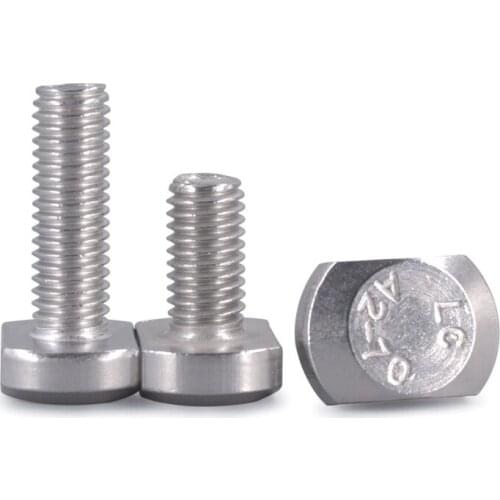 1pcs M10 stainless steel triangular head screw anti-theft screws countersunk flat head bolt lamp fitting bolts 45-60mm length