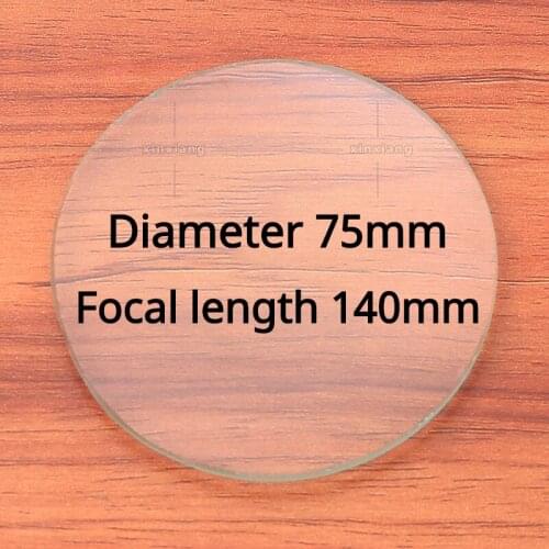 1Pice Support Customized Desktop Magnifying Glass Lens 5X Diameter 75mm and Focal Length 140mm