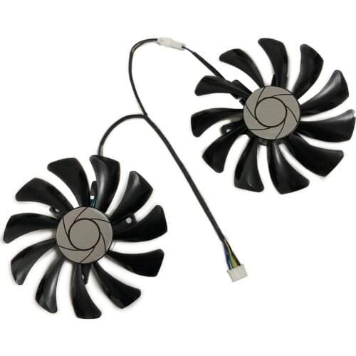 2pcs/lot HA9010H 12 SF-Z GPU Video Card fan 87MM (90MM) HA9010H12SF-Z VGA Cooler For dataland Powercolor Graphics card cooling