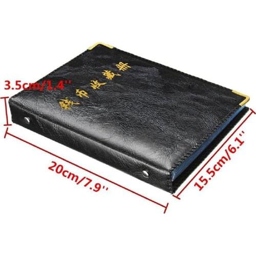480 Pieces Coins Storage Book Commemorative Coin Collection Album Holders Collection Volume Folder Hold Multi-Color Empty Coin