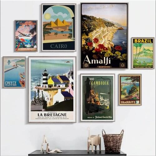 Amalfi Austria Poster Europe World City Travel Picture Vintage Landscape Print Wall Art Canvas Painting Living Room Home Decor