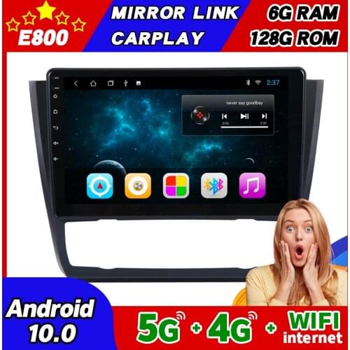 6GB Ram 128GB Rom 2Din Car Radio For BMW E81 E82 E87 E88 1 Series 120i Android 10.0 Multimedia Player Autoradio Bluetooth Stereo