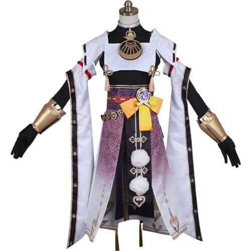 Genshin Impact Kujo Sara Cosplay Costume Outfits Halloween Carnival Suit