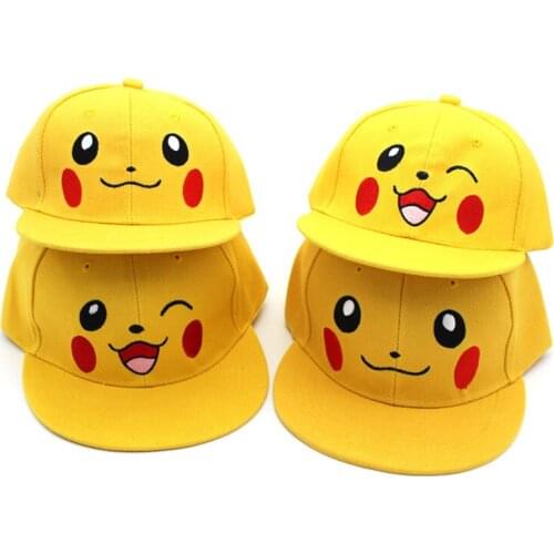 Cap cute cartoon Anime pocket Cosplay parent-child hip-hop flat brim cap boys and girls baseball cap for adult and child