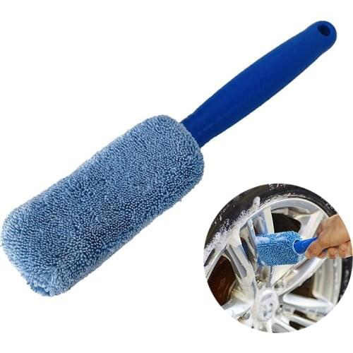 Car Wheel Brush Window Rims Tire Washing Brush Vehicle Car Wheel Rim Brush Plastic Handle Cleaning Brush Washing Tool
