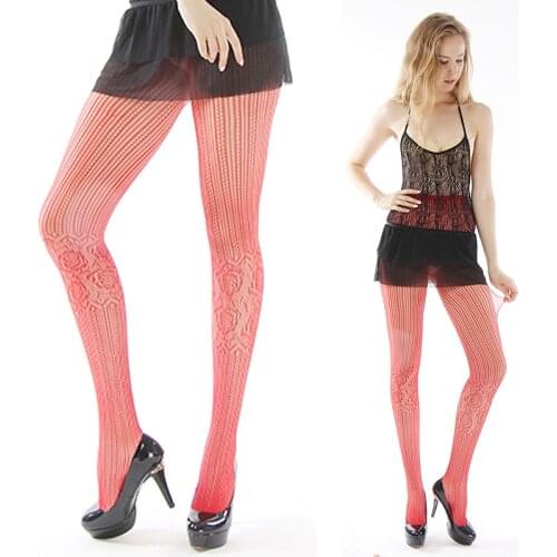 New sexy red&black womens Tights Brown Thin Female stockings solid Pantyhose for woman Seamless Pantyhose 138