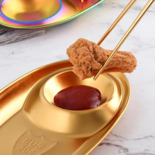 Compact Practical Snack Divided Grid Oval Plate Simple Divided Grid Plate Wear-resistant for Home