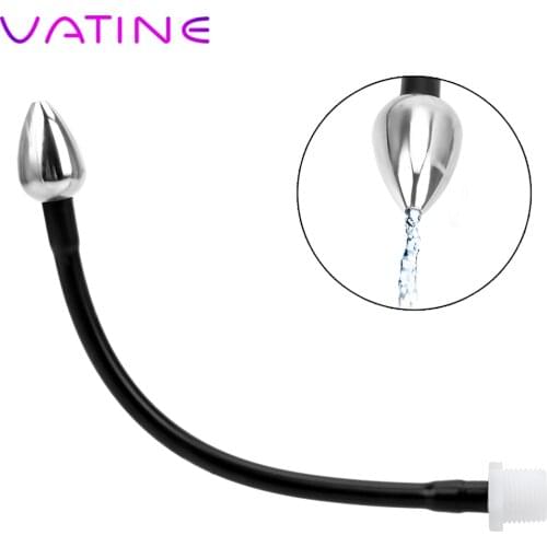 VATINE Enema Shower Nozzle Anal Syringe Anal Plug for Ass Healthy Anal Cleaner Vaginal Rinse Cleansing