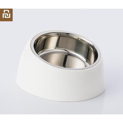 Youpin New Beautiful Pet dog cat food bowl Healthy ABC material| 304 stainless steel Easy to clean Bowls Food Drinking Water