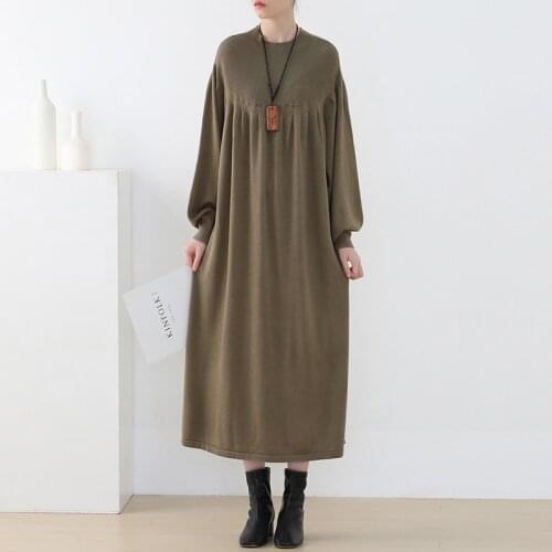 Модные вязаные платья QATURALAN China At AliExpress