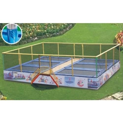 CE proved* 6 in 1,square big trampoline,023