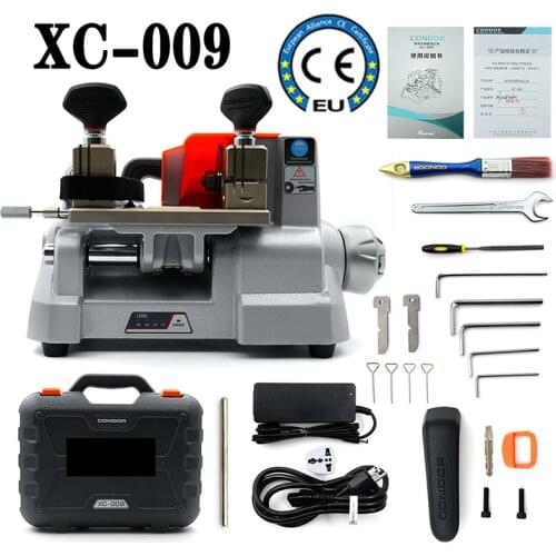 XC-009 Manual key cutter Key cutting machine Milling cutter with built-in battery for most bikes, cars & door locks keys