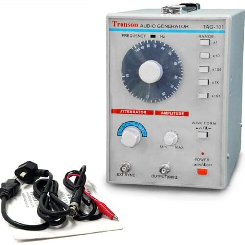 AC 100-240V TAG-101 Low Frequency Audio Signal Generator Signal Source 10Hz-1MHz Y