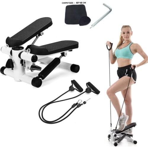 Treadmill Hydraulic Quiet Stepper with rope Home Mini Fitness Equipment for Lose Weight Leg Slimming Muscle Relex Apparatus