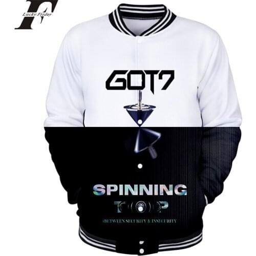 KPOP GOT7 Jackson 3D print Baseball Jacket Men/Women Casual Harajuku Baseball Jackets clothes streetwear