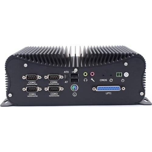 Fanless Industrial Mini PC Intel core i7 10510U i5 10210U desktop computer with GPIO Core i7 7660u LPT DC9 36V 4*RS485/422
