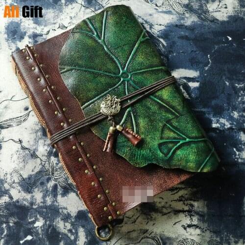 Sketchbook Retro Leather A4 Thick Large Notebook Business Cowhide Notebook Handmade Custom Gift Notepad