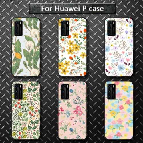 Floral flower pattern Phone Case For Huawei P20 P30 P20Pro P20Lite P30Lite Psmart P10 9lite