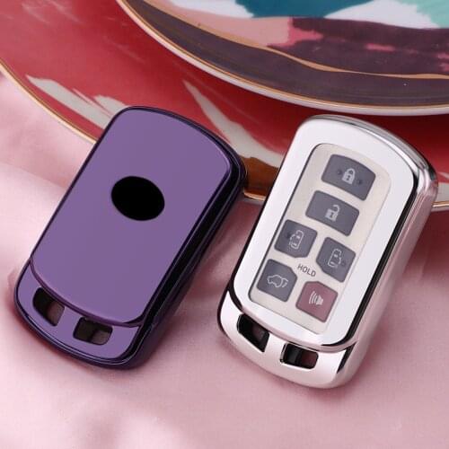 TPU Car Key Holder Cover Case Shell For Toyota Sienna 2018 2019 2020 Key Bag Protector Accessories Key Covers