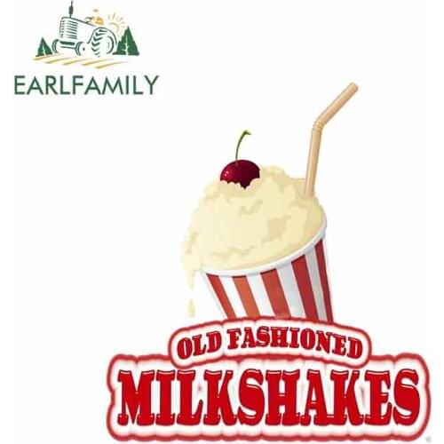 EARLFAMILY 13cm x 11.6cm For Old Fashioned Milkshakes Car Bumper Stickers Vinyl Car Wrap Decal Graffiti DIY Motorcycle Decor