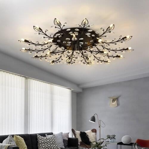 ZuuuVny Crystal Chandelier Indoor Lighting Ceiling Lusters Cristal For Living Room Bedroom Kitchen Fixture Lights